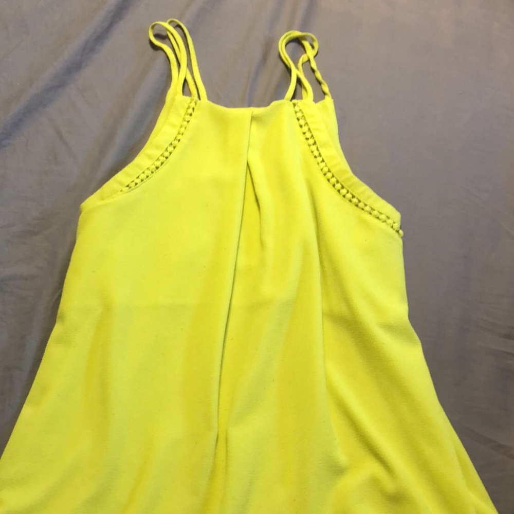 Bright green/yellow tank top